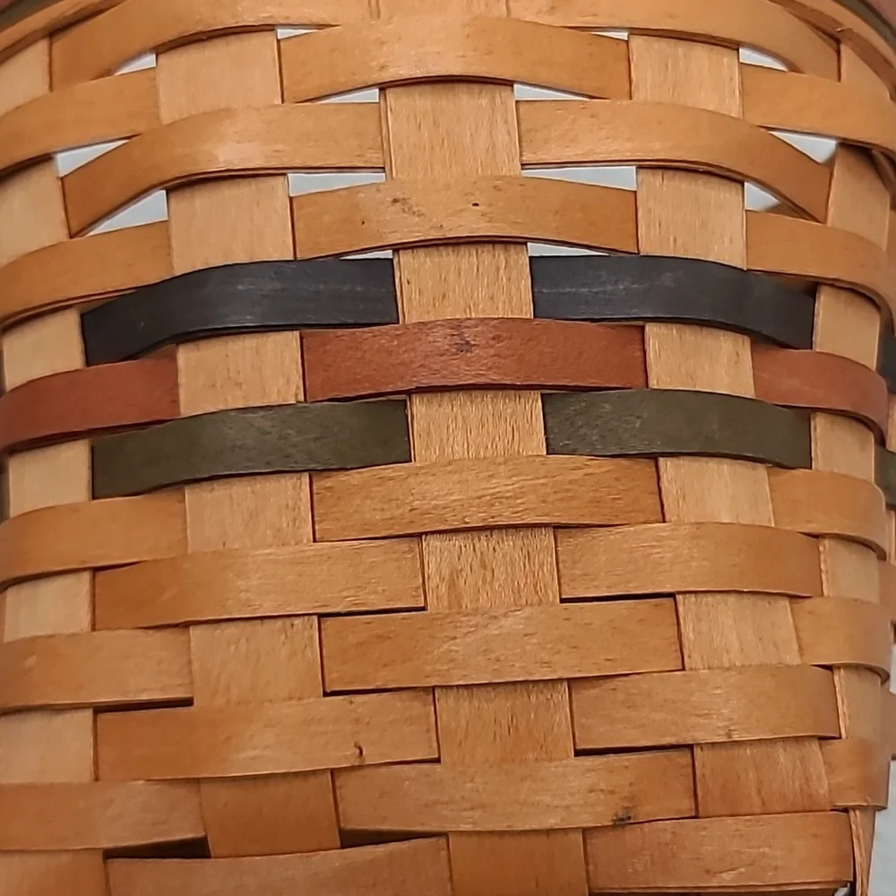 Longaberger Vintage 1996 Shades of Autumn Maple Leaf Basket/Liner/Insert 13935
